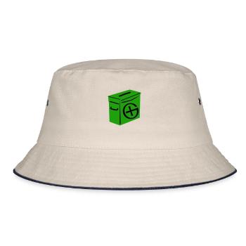 Geocaching: Ammo Can - Bucket Hat - ecru/navy - Front