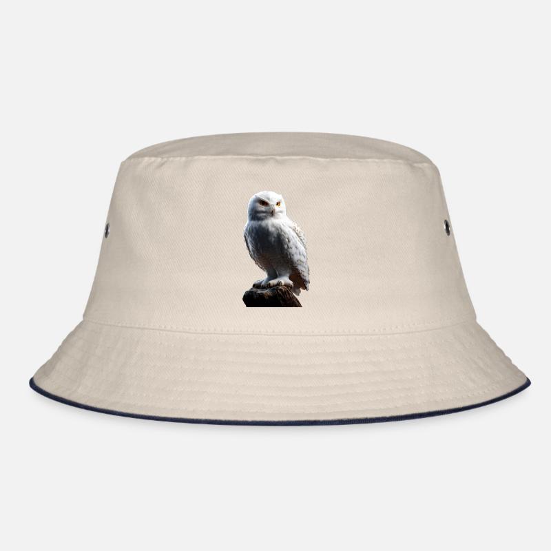 Schneeeule Weiße Eule Kauz Uhu Owl Schnee Eulen Bucket Hat