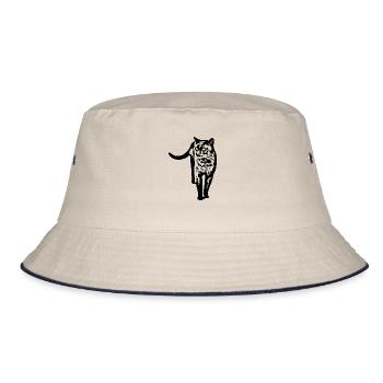 Chat noir Chat Chat Noir Chat Cadeau - Bob - blanc cassé/bleu marine - Devant