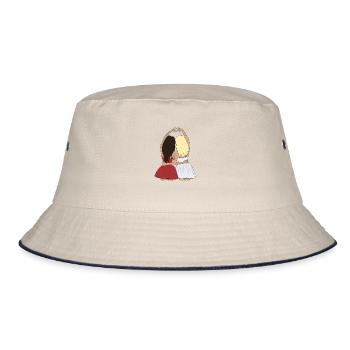 Beste Freundin - Bucket Hat - Natur/Navy - Vorne