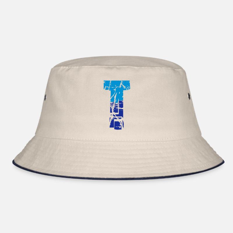 T Buchstabe Bucket Hat