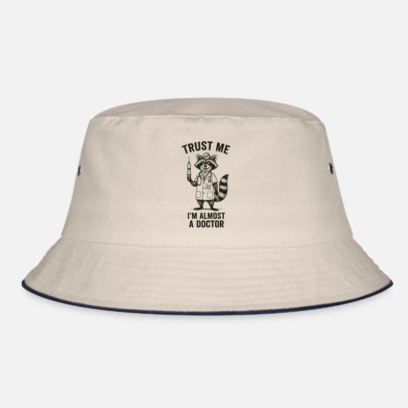 Glaub mir, ich bin fast ein Arzt - Bucket Hat - Natur/Navy