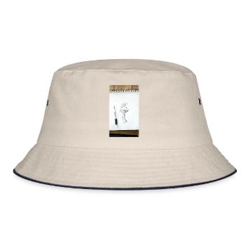 1000141076 - Bucket Hat - Natur/Navy - Vorne