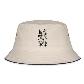 WIESENPFLANZEN - Bucket Hat - Natur/Navy - Vorne