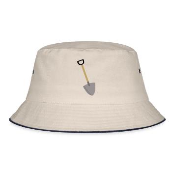 Shovel - Bucket Hat - ecru/navy - Front