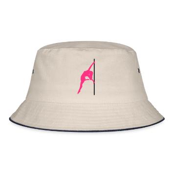 Pole Dance - Bucket Hat - Natur/Navy - Vorne