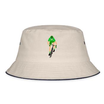 Sprinter sur le vélo de route - Bob - blanc cassé/bleu marine - Devant