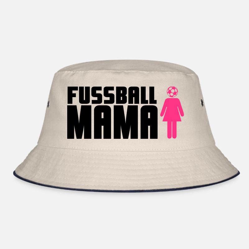 Fußball-Mama - Bucket Hat - Natur/Navy
