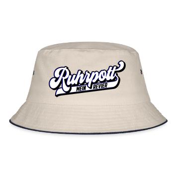 Farben änderbar | Ruhrpott Mein Revier - Bucket Hat - Natur/Navy - Vorne