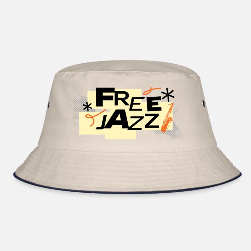 Free Jazz Bold Retro Typography Bucket Hat