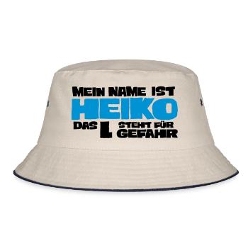 heiko - Bucket Hat - Natur/Navy - Vorne