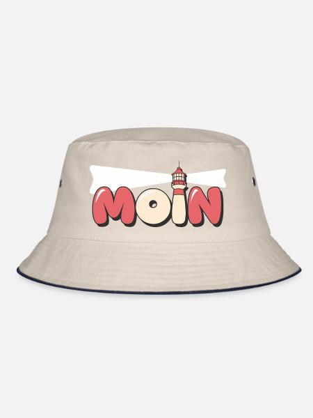 Moin Leuchtturm Küste Meer Ostsee Nordsee Strand - Bucket Hat - Natur/Navy