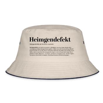 Home Genetic Defect Home Genetic Defect Definition Party - Bucket Hat - ecru/navy - Front
