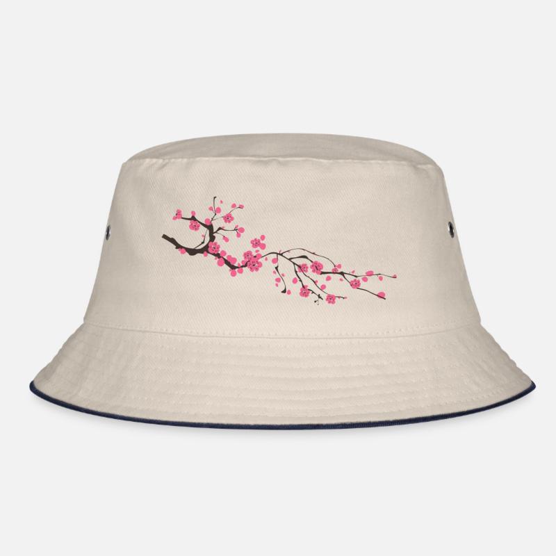 Branche avec fleurs idée cadeau - Bob - blanc cassé/bleu marine