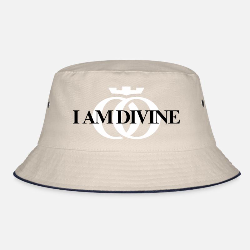 I am Divine. Oppoline Collection - Bucket Hat - ecru/navy