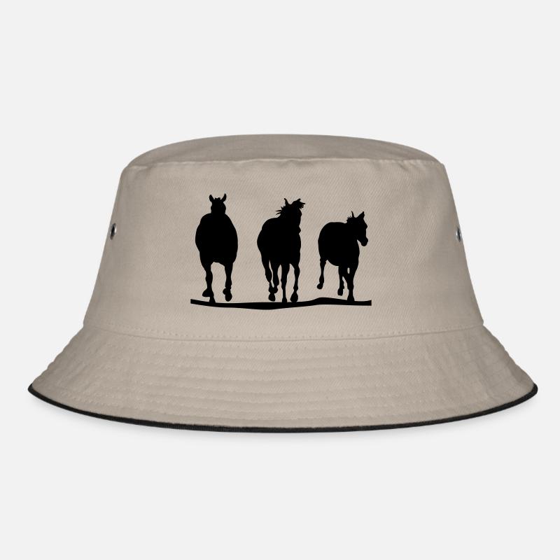 Pferde Herde | Silhouette Bucket Hat