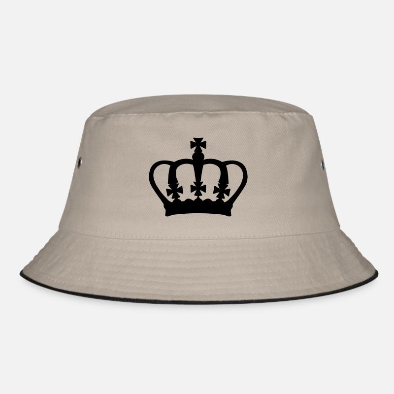 Crown - Bucket Hat - Khaki/Schwarz