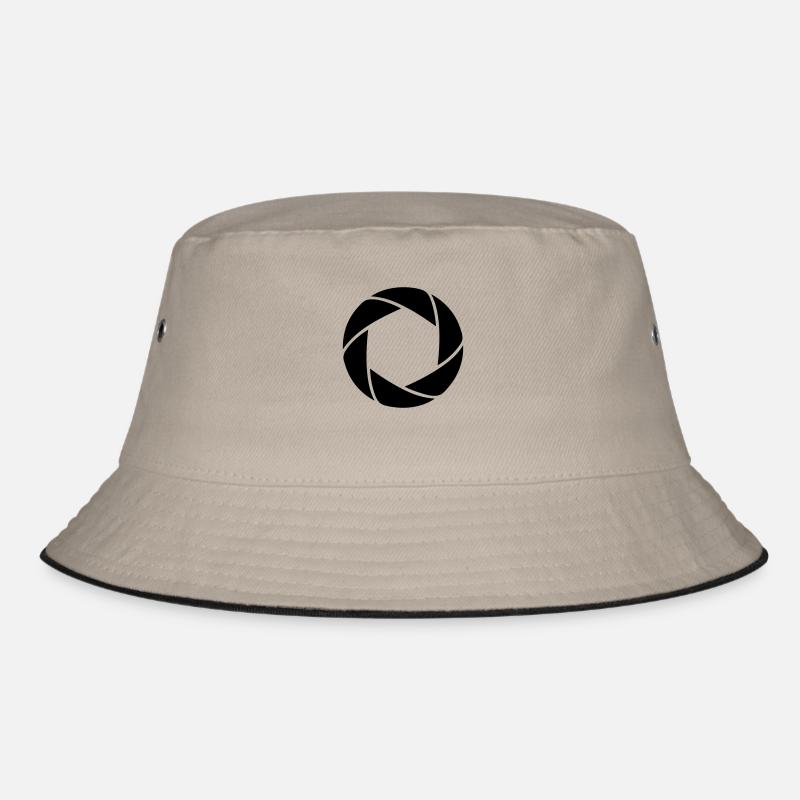 Kamera - Display - Bucket Hat - Khaki/Schwarz