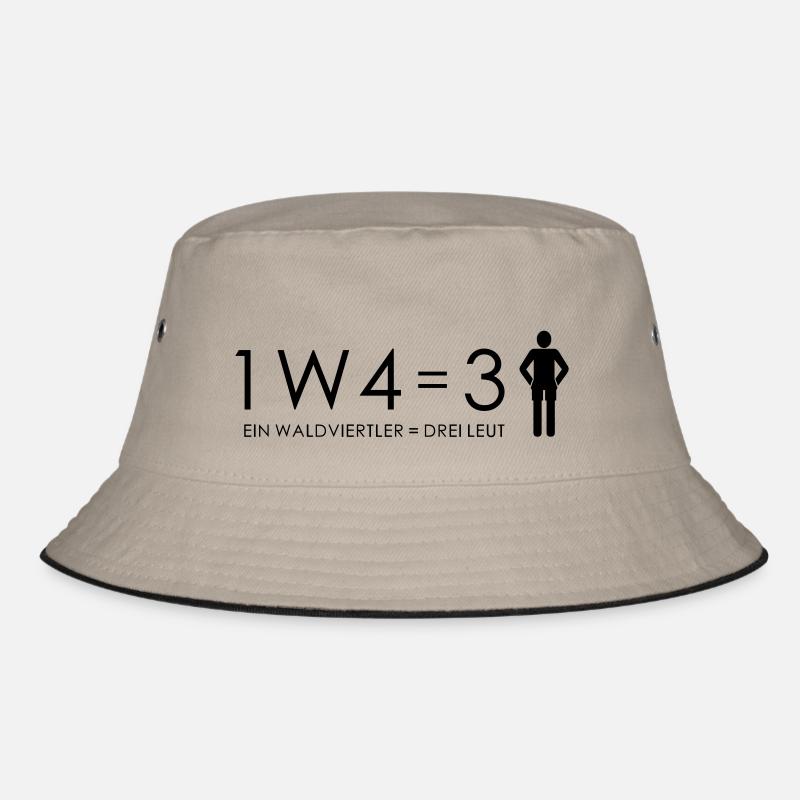3schwarz - Bucket Hat - Khaki/Schwarz