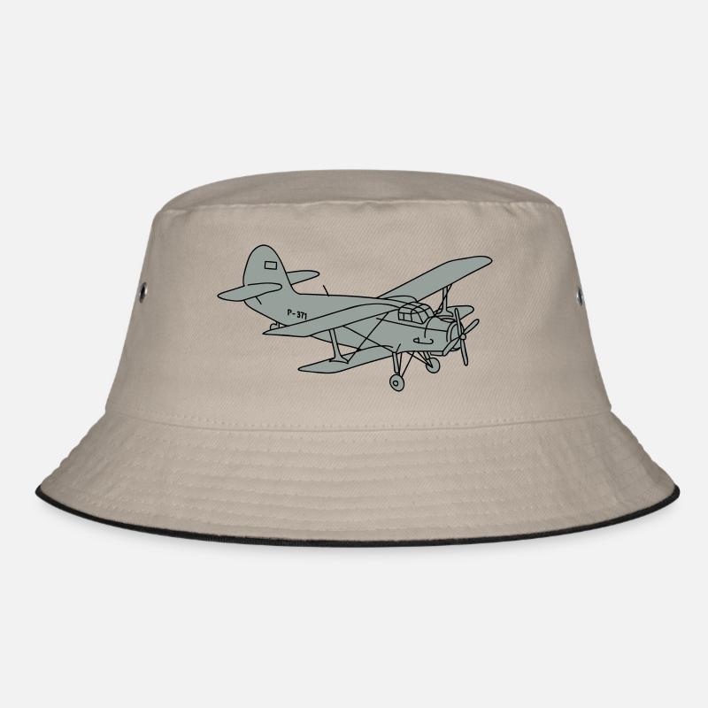 Biplan (avion) - Bob - kaki/noir