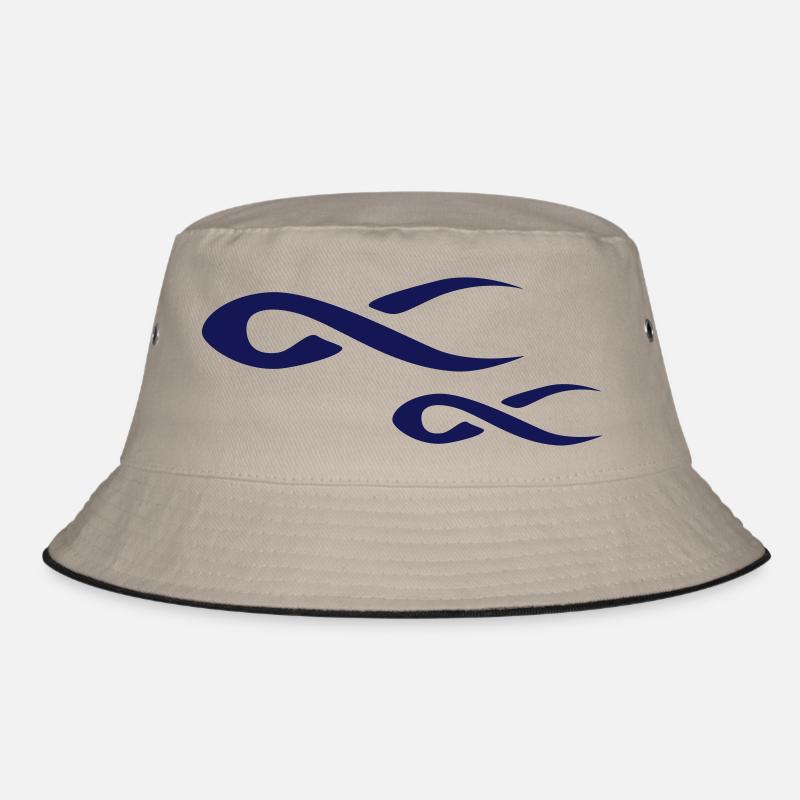 Fische - Bucket Hat - Khaki/Schwarz
