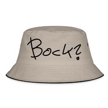 Bock? - Bucket Hat - Khaki/Schwarz - Vorne