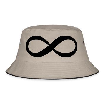 unendlich - Bucket Hat - Khaki/Schwarz - Vorne