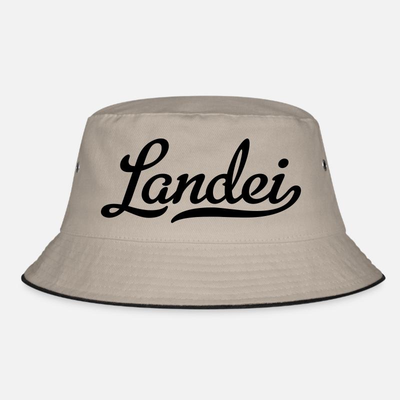 landei - Bucket Hat - Khaki/Schwarz