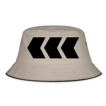 arrow - Bucket Hat - khaki/black - Front