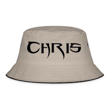 Chris - Bucket Hat - Khaki/Schwarz - Vorne