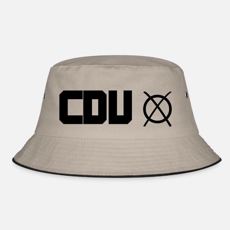 cdu - Bucket Hat - Khaki/Schwarz