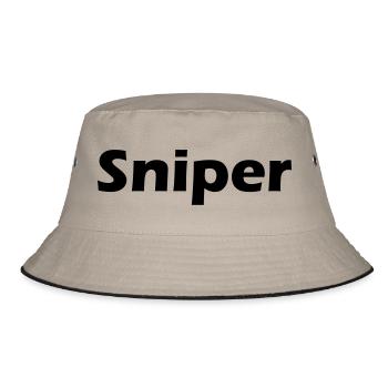 Sniper JH - Bucket Hat - Khaki/Schwarz - Vorne