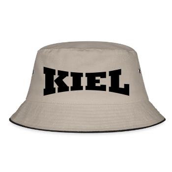 Kiel lettering - Bucket Hat - khaki/black - Front