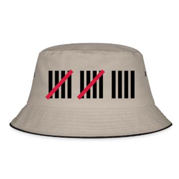 14 . Geburtstag - Bucket Hat - Khaki/Schwarz - Vorne