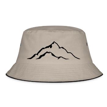 Mountain - Bucket Hat - Khaki/Schwarz - Vorne