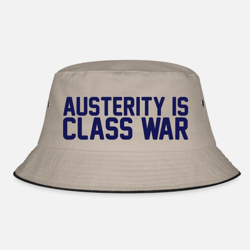 austerity is class war Bucket Hat