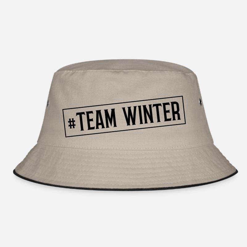 winter team - Bucket Hat - Khaki/Schwarz