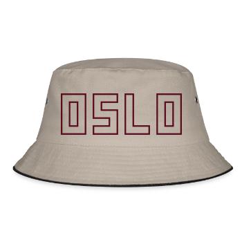 Oslo - Bucket Hat - Khaki/Schwarz - Vorne