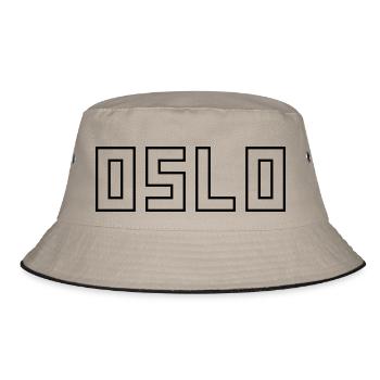Oslo - Bucket Hat - Khaki/Schwarz - Vorne