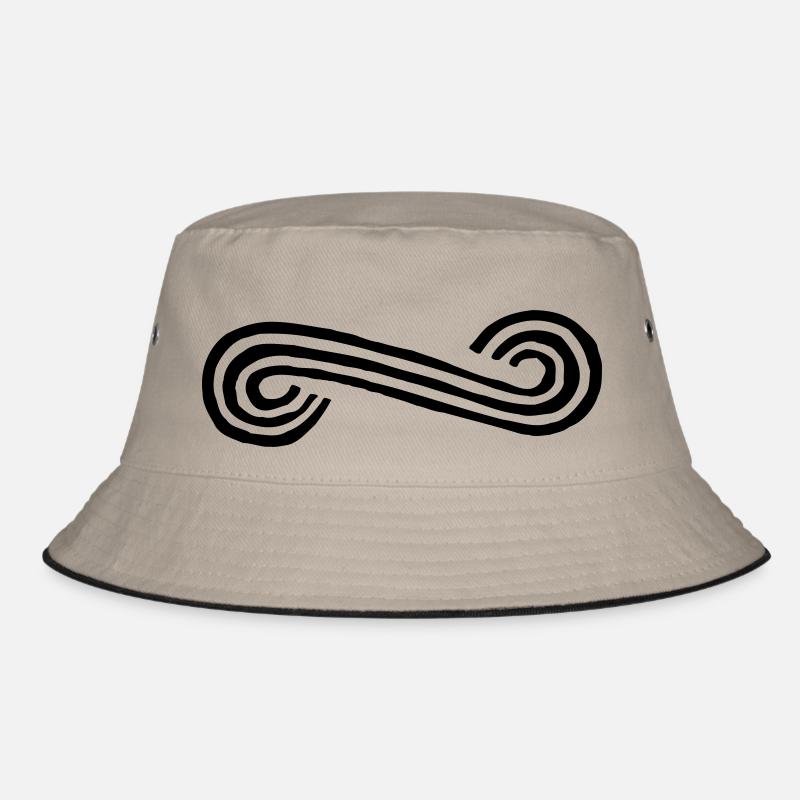 Ornament, bow - Vector graphic Bucket Hat