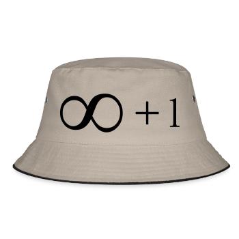 Unendlich + 1 - Bucket Hat - Khaki/Schwarz - Vorne