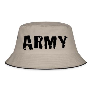 army - Bucket Hat - khaki/black - Front