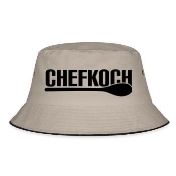Chefkoch - Bucket Hat - Khaki/Schwarz - Vorne