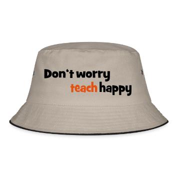 Lehrer - Bucket Hat - Khaki/Schwarz - Vorne