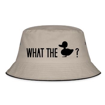 What The Duck? What The Fuck? WTF duck duckling - Bucket Hat - khaki/black - Front
