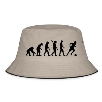Evolution soccer - Bucket Hat - khaki/black - Front