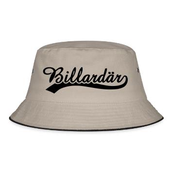 Billardär 1 - Bucket Hat - Khaki/Schwarz - Vorne