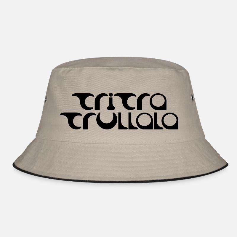 TRITRATRULLALA - Bucket Hat - Khaki/Schwarz