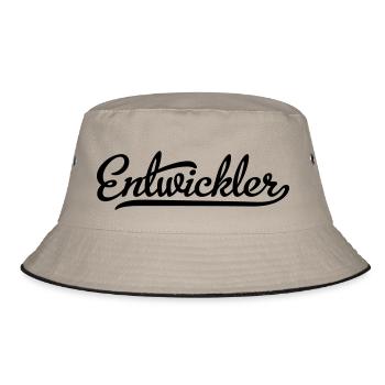Entwickler - Bucket Hat - Khaki/Schwarz - Vorne