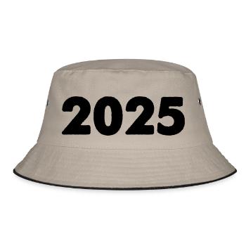 2025 - Bucket Hat - Khaki/Schwarz - Vorne